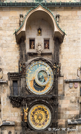 The famous Astronomical Clock in Prague