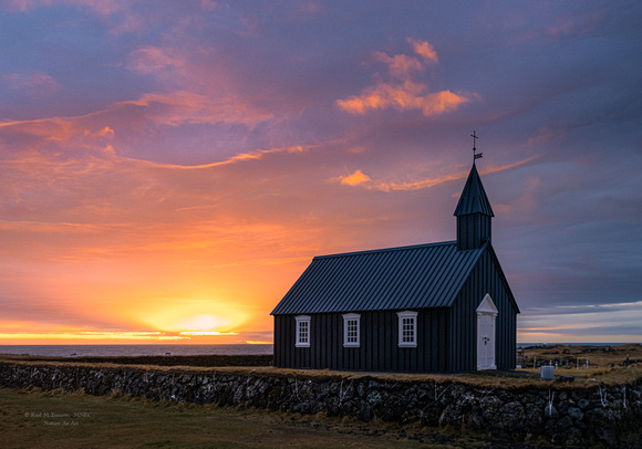 BLACK CHURCH AT BUDIR, ICELAND