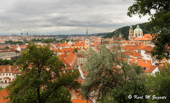 A view of Prague from the Castle