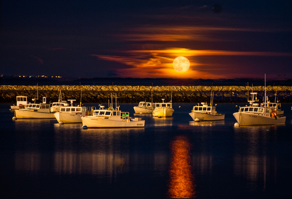 Full Moonrise, Plymouth, MA